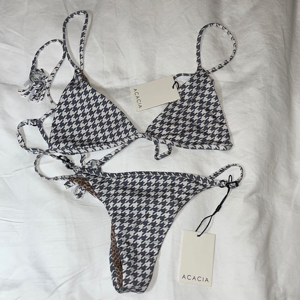 Acacia Swimwear M Railay S Neema Houndstooth set